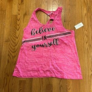 Ladies workout tank top size XL NWT